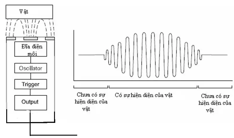 Cấu tạo Cảm biến tiệm cận điện dung