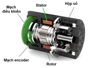 Cấu tạo của động cơ Servo