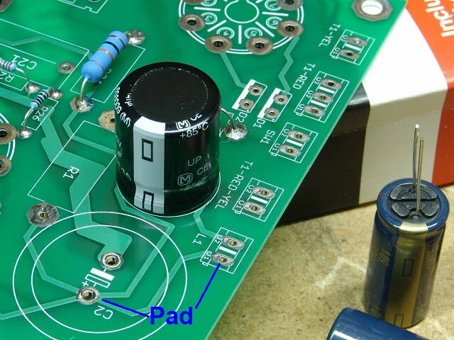 mạch in PCB, PCB, pad, pad through hole